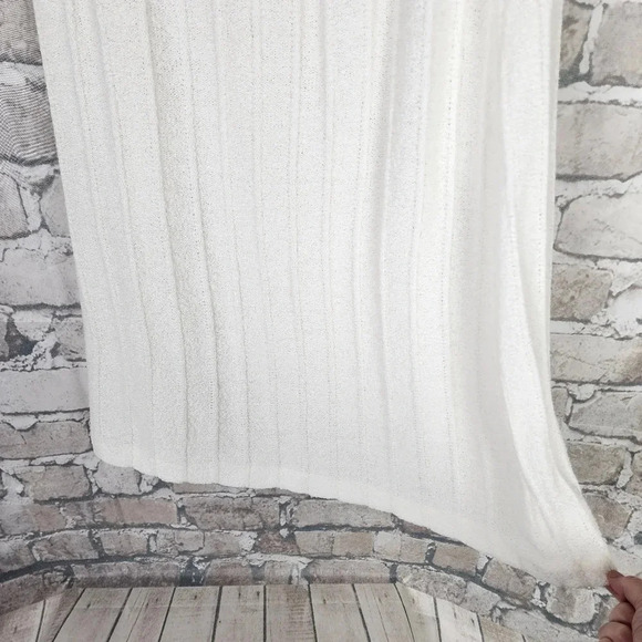 Vintage Sears Knit Midi Skirt Ivory Gathered Waist Size 16 Measures Smaller - Picture 9 of 10